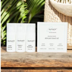 asthetik skincare travel set