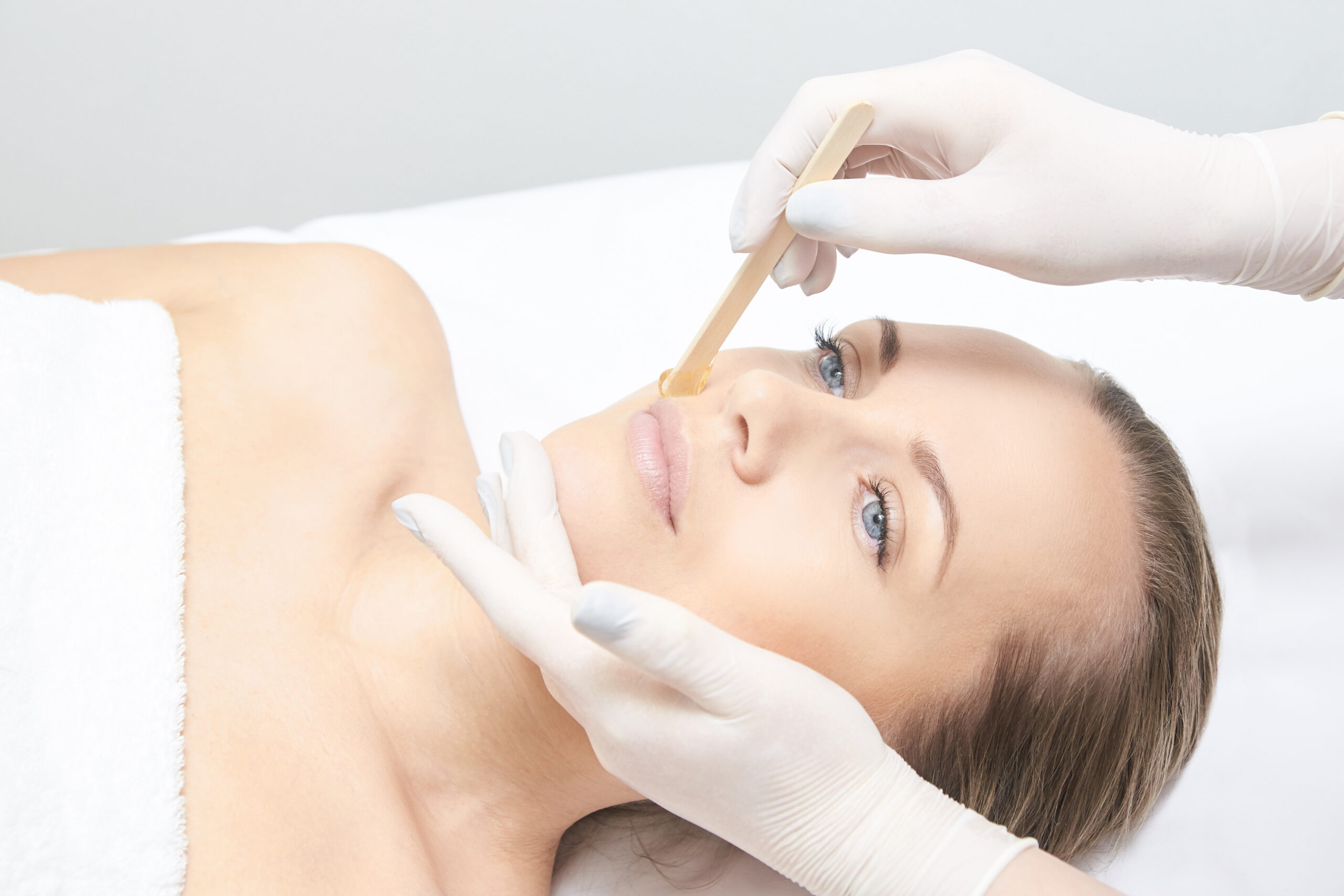 Professional facial waxing treatment at ästhetik spa and skincare in Punta Gorda Florida